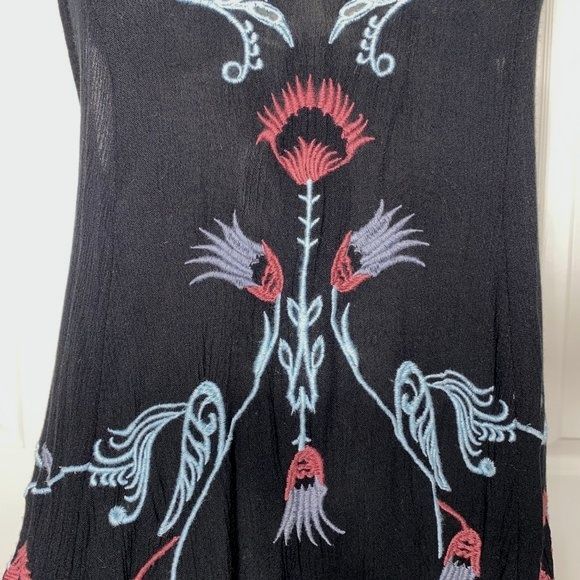FREE PEOPLE Intimately Adelaide Boho Embroidered Dress GC! - Picture 3 of 10
